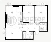3-комнатная квартира, 73.4 м² - фото 29