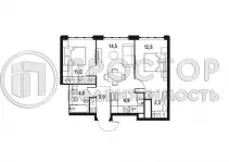 3-комнатная квартира, 55.2 м² - фото 9