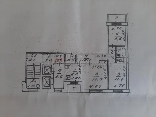 3-комнатная квартира, 68 м² - фото 14