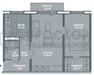 2-комнатная квартира, 45 м² - фото 59