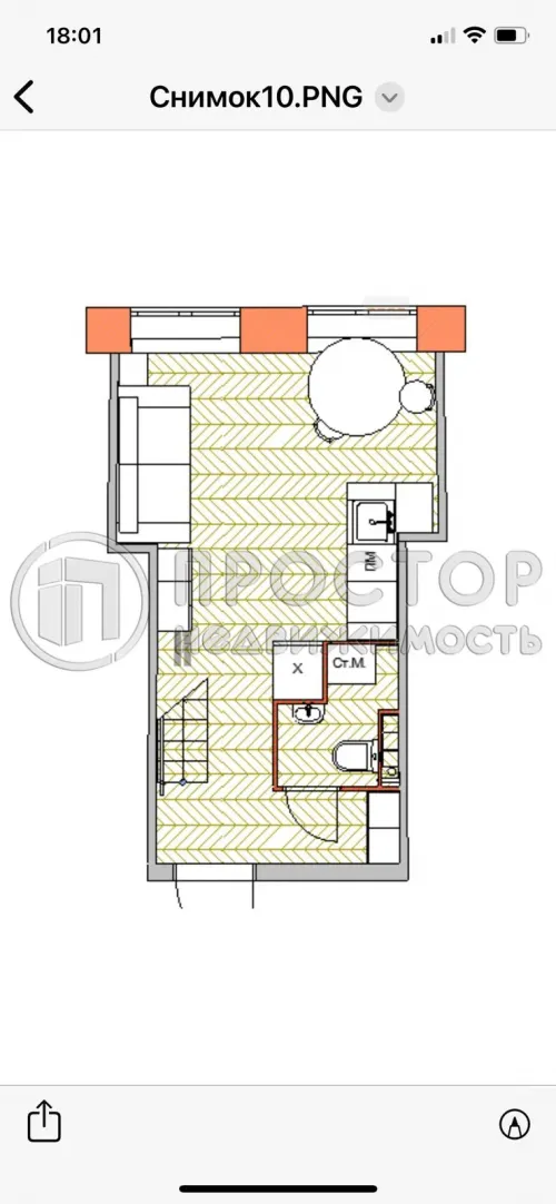 2-комнатная квартира, 45.2 м² - фото 41