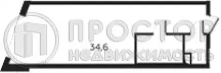 1-комнатная квартира, 34.6 м² - фото 18