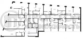 1-комнатная квартира, 34.6 м² - фото 19