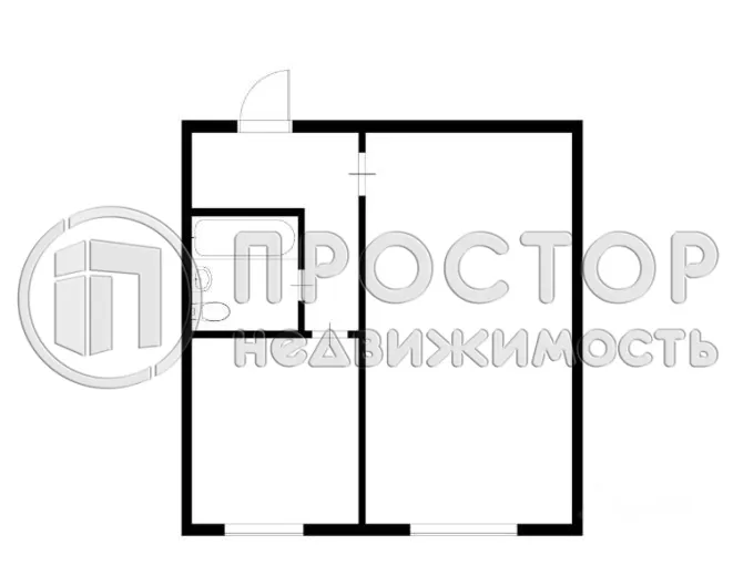 1-комнатная квартира, 33 м² - фото 5