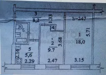 2-комнатная квартира, 45.1 м² - фото 45