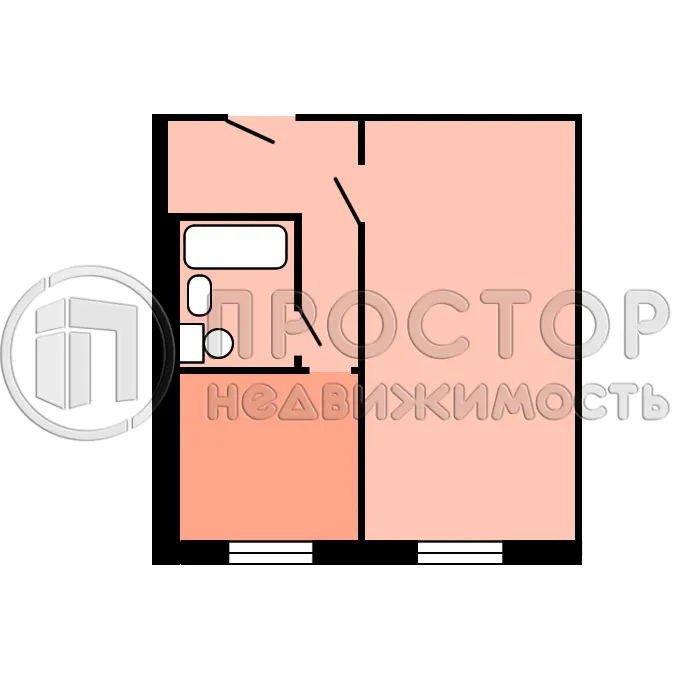 1-комнатная квартира, 33 м² - фото 7