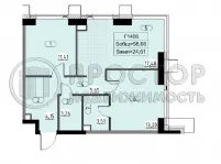 2-комнатная квартира, 58.66 м² - фото 10