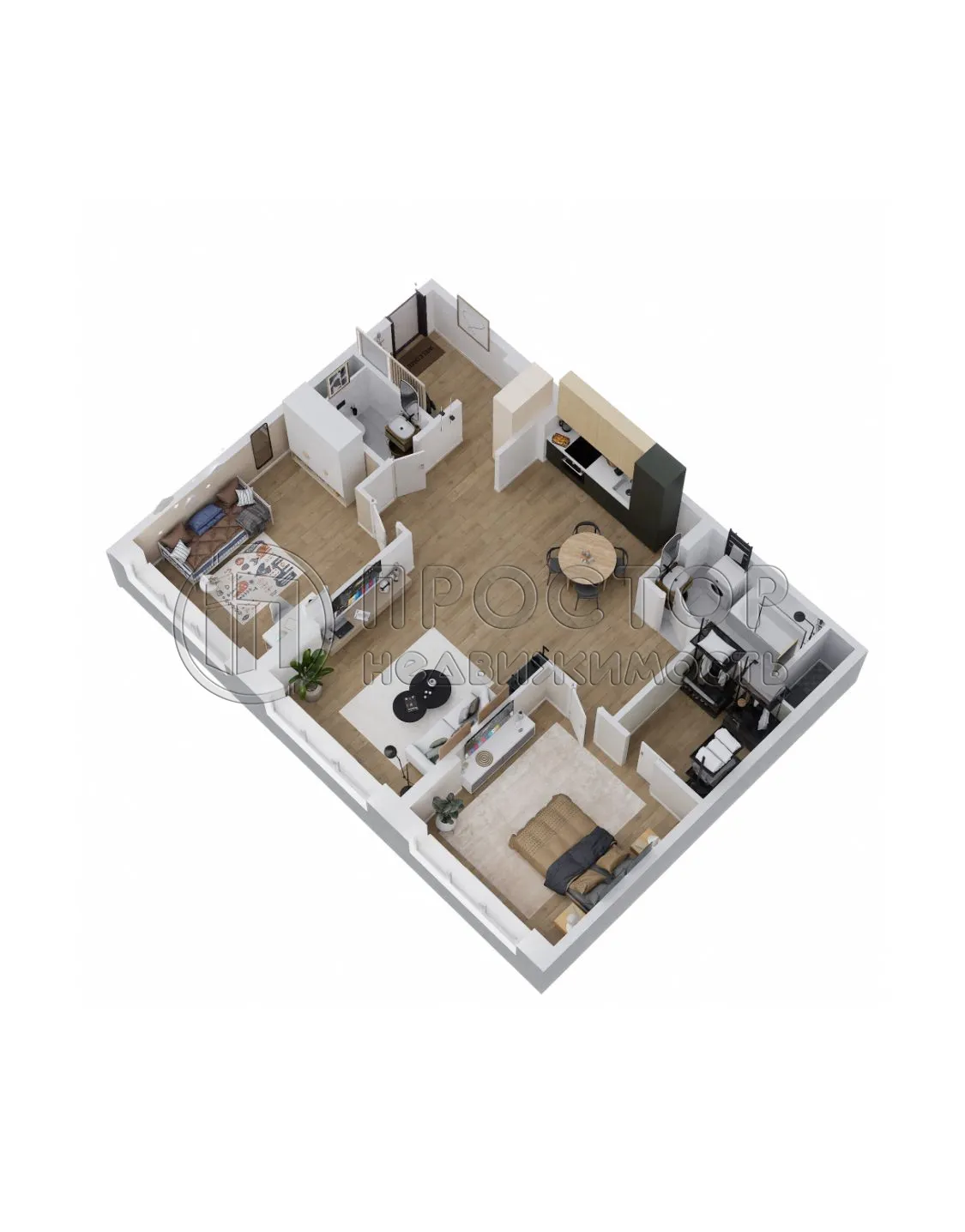 2-комнатная квартира, 84 м² - фото 2