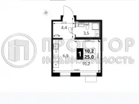 Студия, 25.2 м² - фото 6