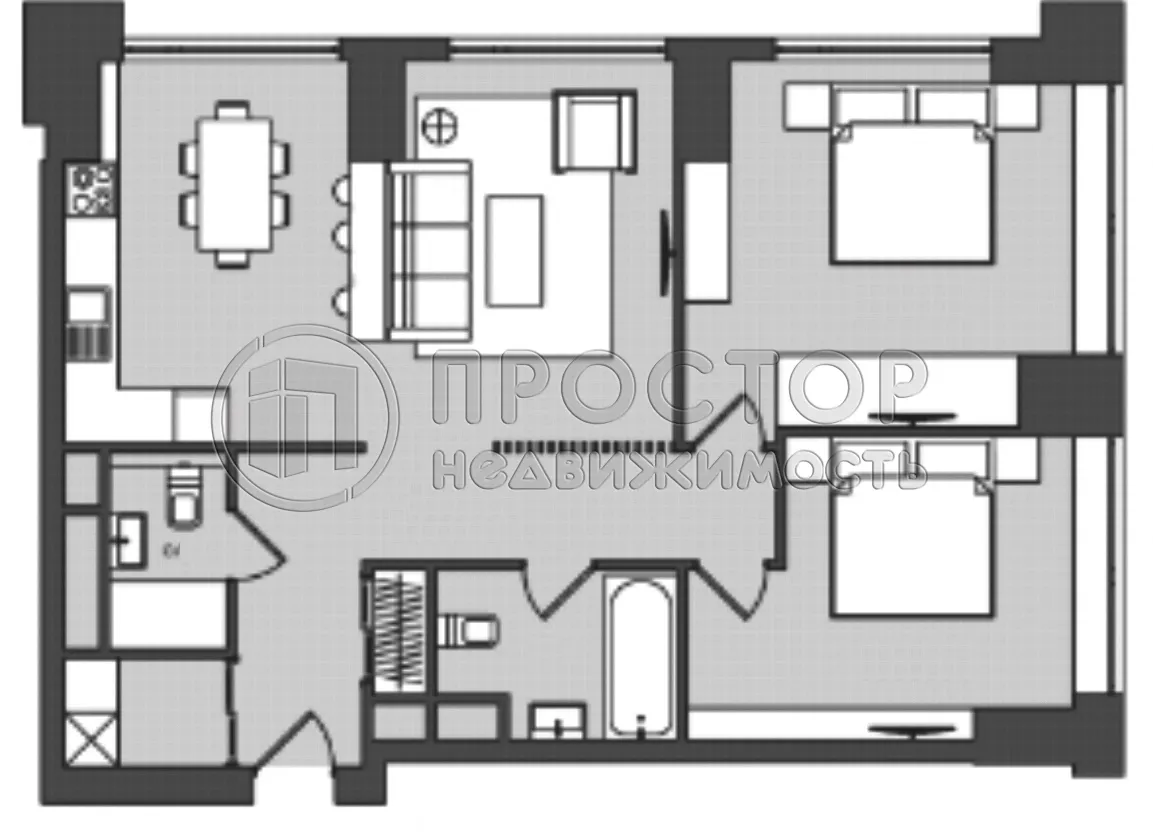3-комнатная квартира, 84 м² - фото 34