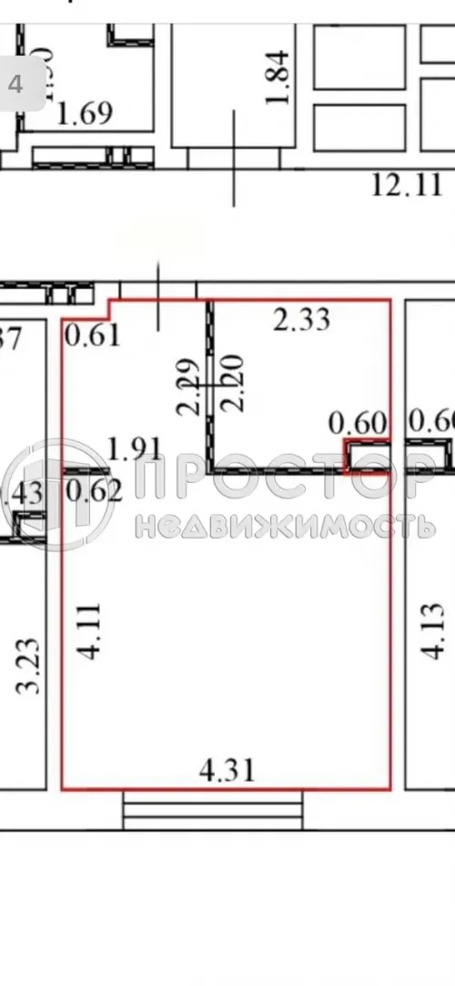 Студия, 26.8 м² - фото 2