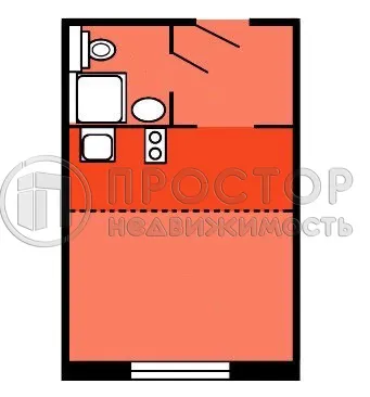 Студия, 24.9 м² - фото 15