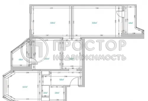 3-комнатная квартира, 76 м² - фото 21