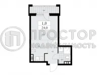 Студия, 24 м² - фото 23