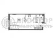 Студия, 28.7 м² - фото 13