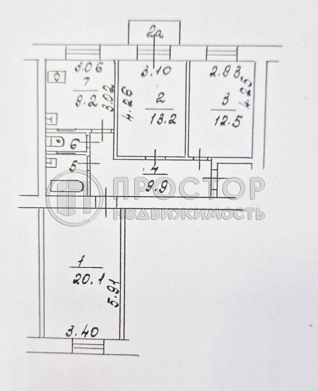 3-комнатная квартира, 69.8 м² - фото 3