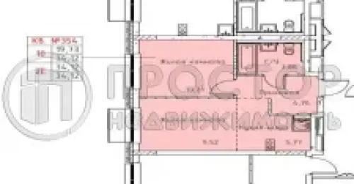 1-комнатная квартира, 34.12 м² - фото 6
