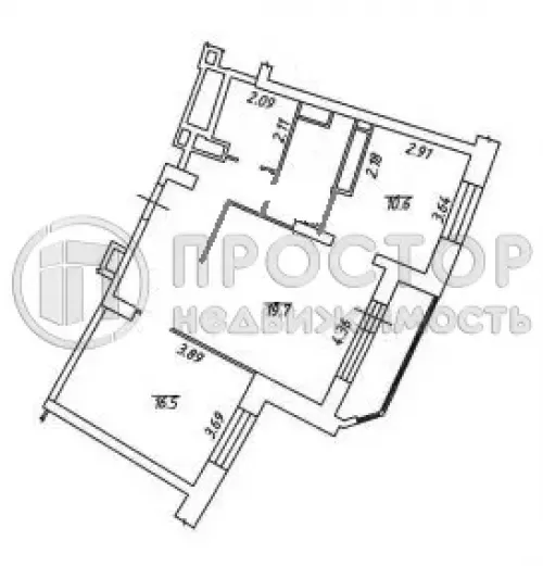 2-комнатная квартира, 66.1 м² - фото 27