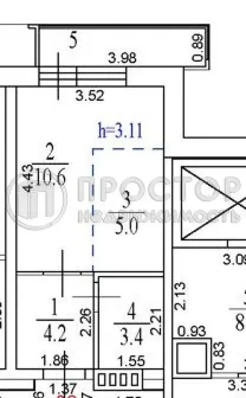 Студия, 23.2 м² - фото 15