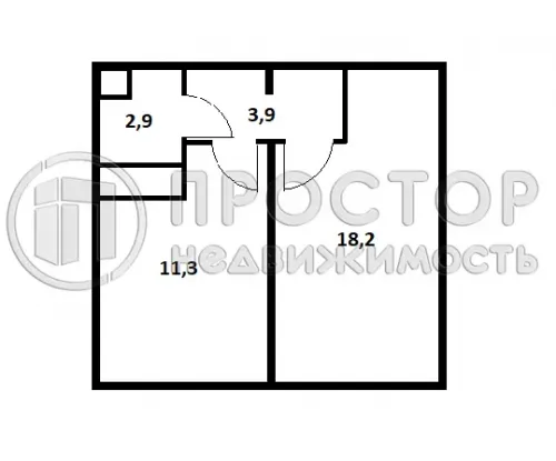 1-комнатная квартира, 36.3 м² - фото 6
