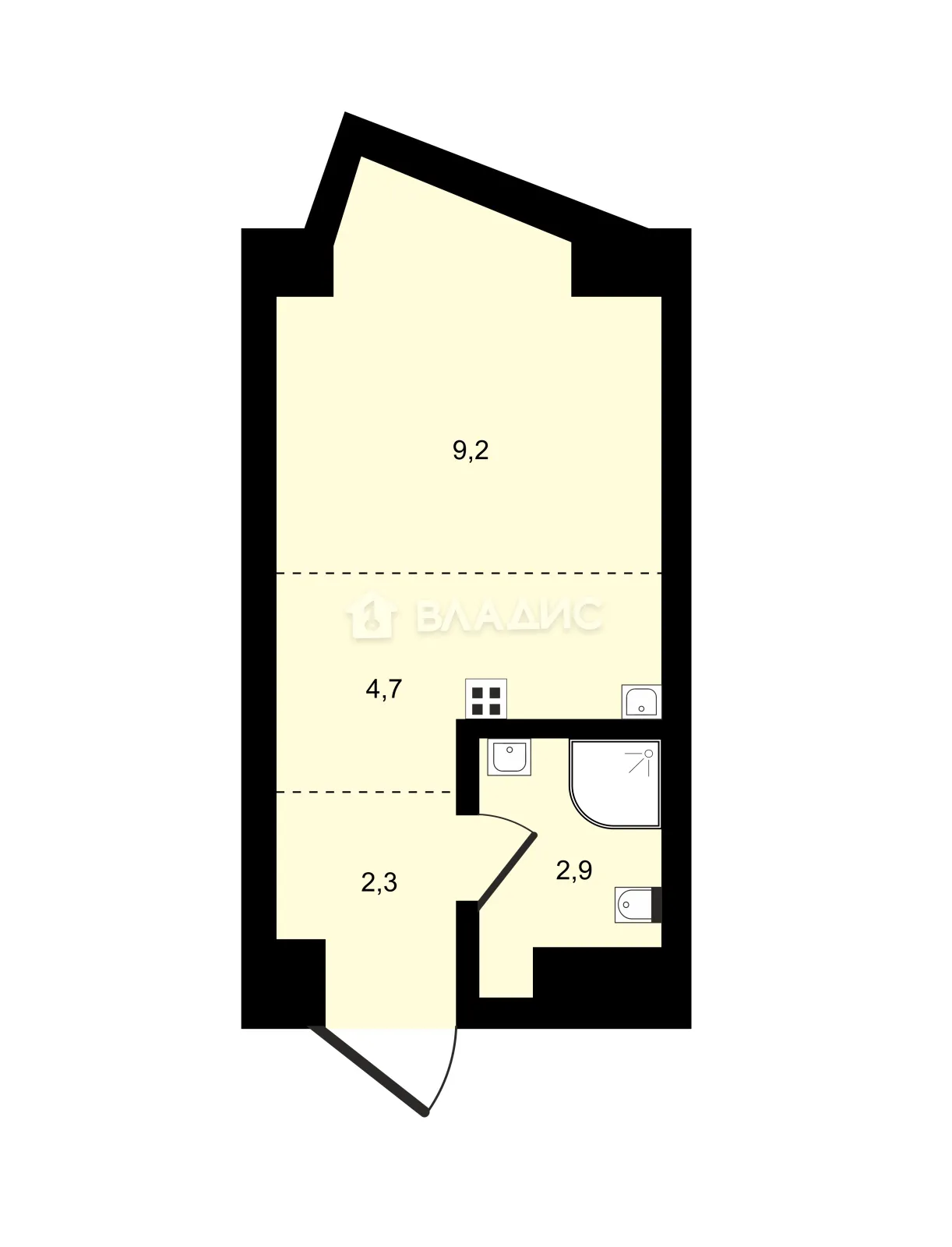 Студия, 19.1 м² - фото 21