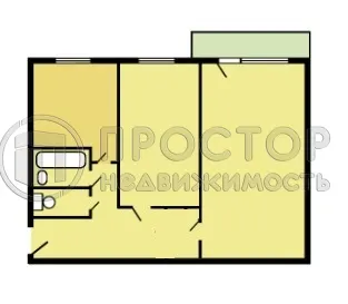 2-комнатная квартира, 44.8 м² - фото 18