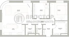 3-комнатная квартира, 90 м² - фото 37