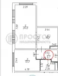 2-комнатная квартира, 58 м² - фото 37