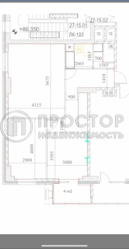 3-комнатная квартира, 68.4 м² - фото 11