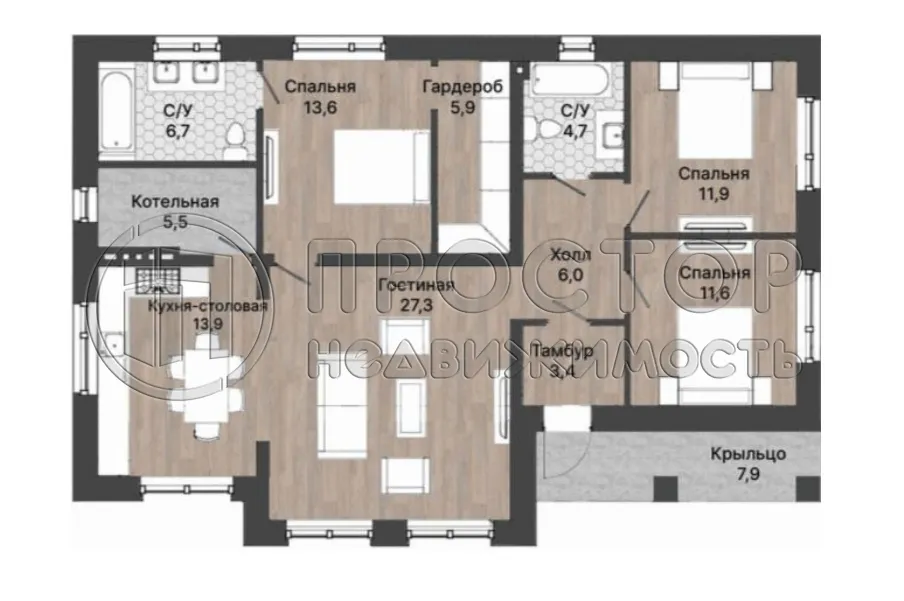 Дом, 128 м² - фото 10