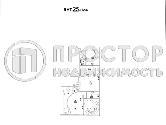 1-комнатная квартира, 427 м² - фото 35