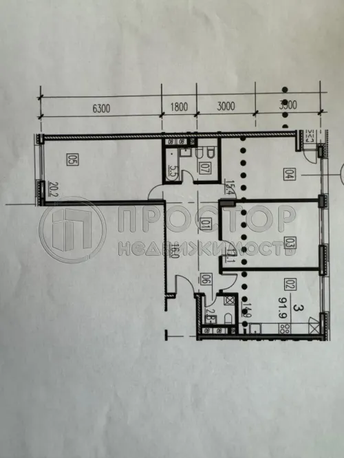 3-комнатная квартира, 91.9 м² - фото 27