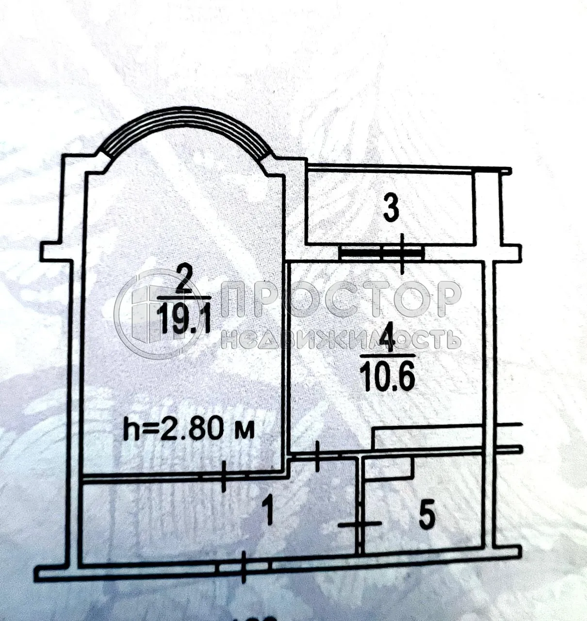 1-комнатная квартира, 40.2 м² - фото 16