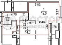 1-комнатная квартира, 46 м² - фото 43