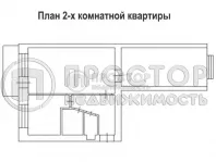 2-комнатная квартира, 44 м² - фото 43