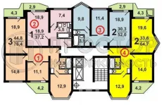 3-комнатная квартира, 77 м² - фото 25