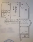 3-комнатная квартира, 84 м² - фото 57