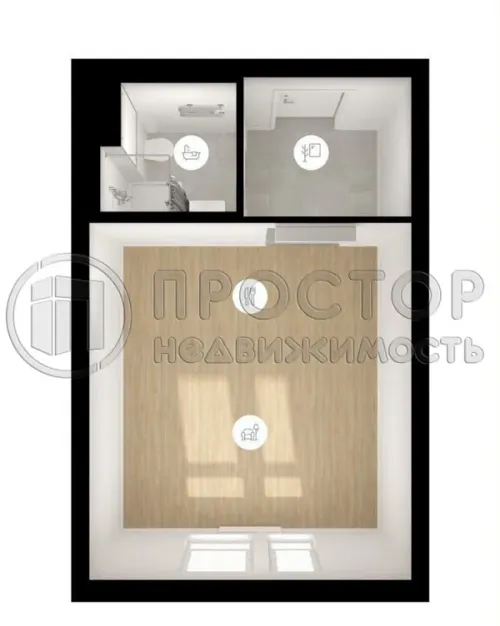 Студия, 23.7 м² - фото 4