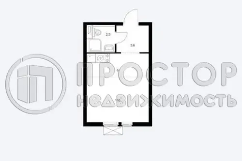 Студия, 23.7 м² - фото 7