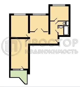 3-комнатная квартира, 72.4 м² - фото 17