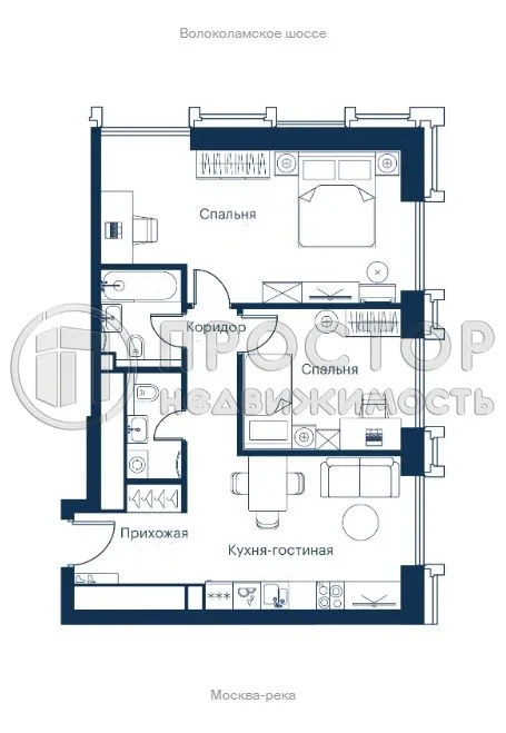 3-комнатная квартира, 64 м² - фото 24