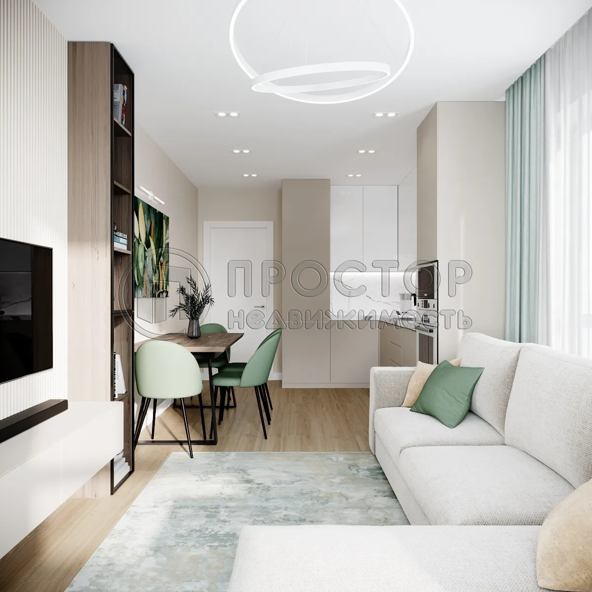 2-комнатная квартира, 52.9 м² - фото 3