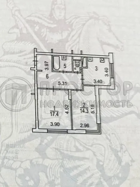 2-комнатная квартира, 62 м² - фото 13