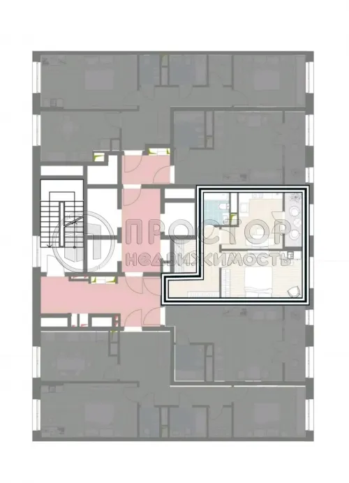 1-комнатная квартира, 39.12 м² - фото 9