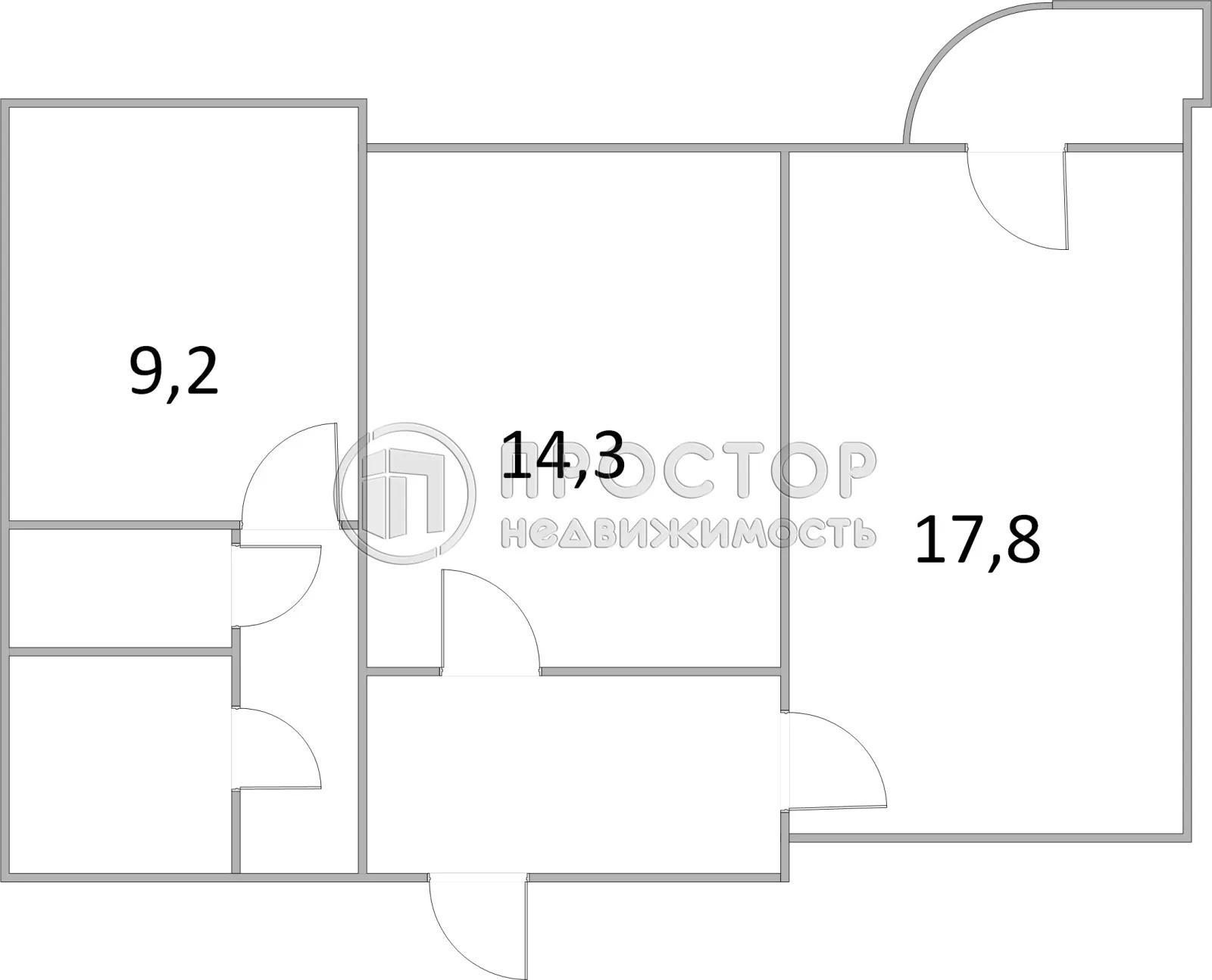 2-комнатная квартира, 53.5 м² - фото 27