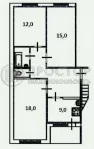 3-комнатная квартира, 69.4 м² - фото 29