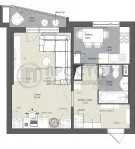 1-комнатная квартира, 38 м² - фото 23