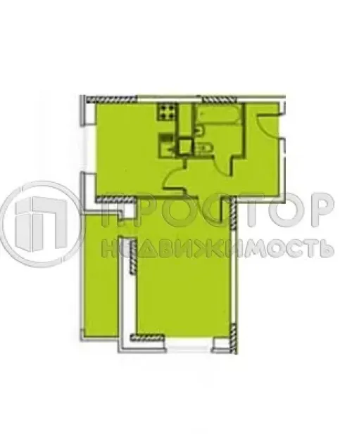 1-комнатная квартира, 38 м² - фото 8