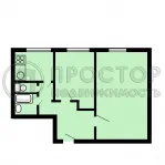 2-комнатная квартира, 44.9 м² - фото 61