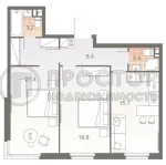 3-комнатная квартира, 65.5 м² - фото 13